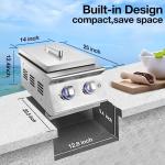 2-Burner Propane Gas Grill with Stainless Steel