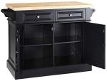 Crosley Kitchen Island with Butcher Block Top