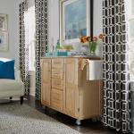 Kitchen Cart with Breakfast Bar and Stainless Steel Top