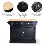 Crosley Kitchen Island with Butcher Block Top