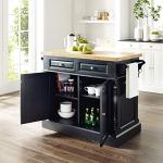 Crosley Kitchen Island with Butcher Block Top