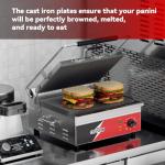 CROSSON Commercial Electric Panini Grill Press 15"x11