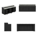 Woodtime 94.5" Kitchen Island Storage Cabinet