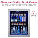 Frigidaire Freestanding Beverage Center Fridge, Black