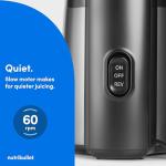 NutriBullet Slow Juicer, GrayClearBlackMulti-color, Model NBJ50300