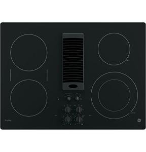 GE Profile Series Electric Cooktop, 30", Black