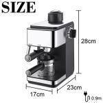 Electric Cappuccino Coffee Maker with Milk Frother
