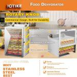8-Layer Stainless Steel Freeze Dryer for Fruits & Jerky