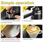 Electric Cappuccino Coffee Maker with Milk Frother
