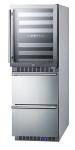 24" Dual-Zone Wine Cellar & Freezer Combo