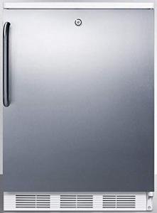 Summit 24" Refrigerator-Freezer with Stainless Steel Door
