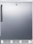 Summit 24" Refrigerator-Freezer with Stainless Steel Door