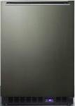 24" Black Stainless Steel Undercounter Freezer