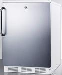 Summit 24" Refrigerator-Freezer with Stainless Steel Door