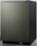 24" Black Stainless Steel Undercounter Freezer