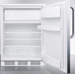 Summit 24" Refrigerator-Freezer with Stainless Steel Door