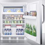 Summit 24" Refrigerator-Freezer with Stainless Steel Door