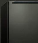 24" Black Stainless Steel Undercounter Freezer