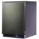 24" Black Stainless Steel Undercounter Freezer