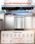 VEVOR 24 Inch Built-In Low-Noise Dishwasher