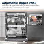 Sharp 24-inch Stainless Steel Dishwasher with Third Rack