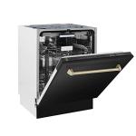 ZLINE 24" Tall Tub Dishwasher in Black Stainless Steel