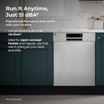 Kenmore 61cm Stainless Steel Adjustable Bathtub Shelf