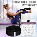 TECEUM Non-Elastic Stretch Strap for Yoga & Therapy