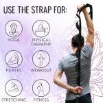 TECEUM Non-Elastic Stretch Strap for Yoga & Therapy