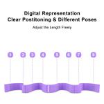 DEHUB Elastic Yoga Stretch Strap with Multiple Loops