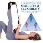 Red Stretching Strap with Loops for Mobility