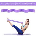 DEHUB Elastic Yoga Stretch Strap with Multiple Loops