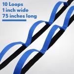 Leyndo 2-Pack Yoga Strap with 10 Loops