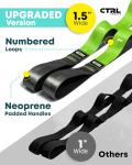Non-Elastic Stretching Strap with Loops for Yoga