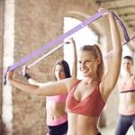 DEHUB Elastic Yoga Stretch Strap with Multiple Loops