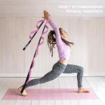 AZURELIFE Premium Stretch Straps for Yoga and Therapy