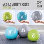 CAPHAUS Soft Weighted Exercise Balls Set - 24LB