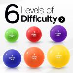 Weighted Exercise Balls - Color-Coded Toning Pair