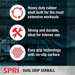 SPRI Medicine Ball with Easy-Grip Handles