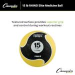 Champion Sports Rhino Elite 15lbs Medicine Ball