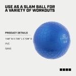 Capelli Sport 8 lb Textured Slam Ball, Blue