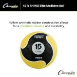 Champion Sports Rhino Elite 15lbs Medicine Ball