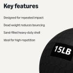 15lb Amazon Basics Slam Medicine Ball
