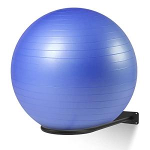 Wall-Mounted Medicine Ball and Stability Ball Rack