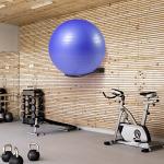 Wall-Mounted Medicine Ball and Stability Ball Rack