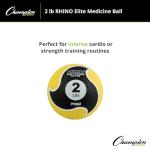 Champion Sports Rhino Elite Weighted Medicine Ball 2lbs