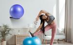 Wall-Mounted Medicine Ball and Stability Ball Rack
