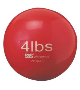 No-Bounce 4lb Medicine Ball for Home Workouts