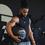 Titan Fitness Soft Shell Medicine Wall Ball 18-30 LB