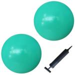 AppleRound 9-inch Pilates Ball Set with Pump